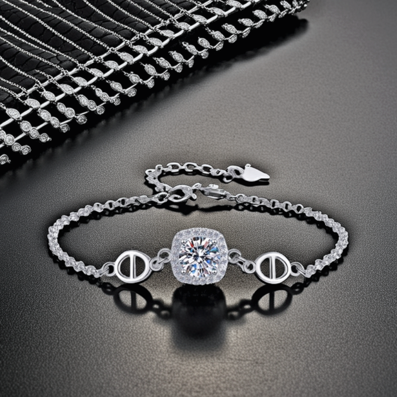 VVS MOISSANITE BRATARA”ONYX”