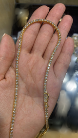 18K PLATED COLIER “TENNIS”