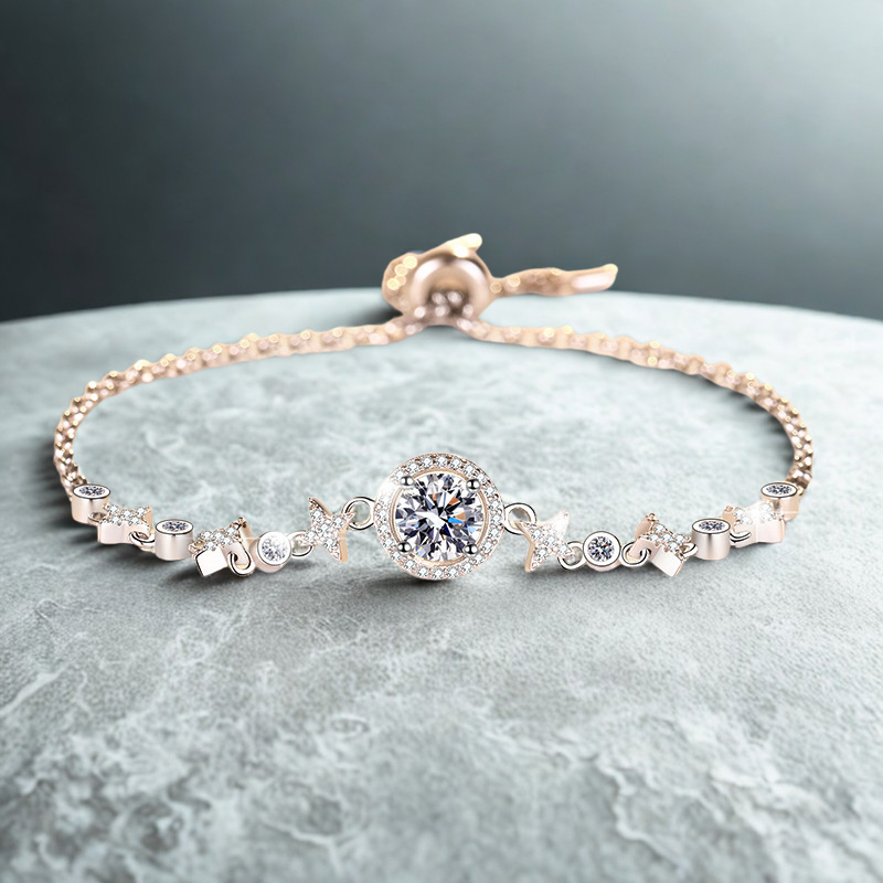 VVS MOISSANITE BRATARA “ROSE”
