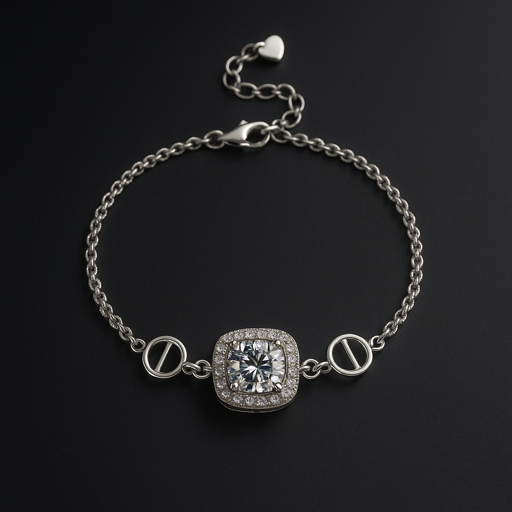 VVS MOISSANITE BRATARA”ONYX”