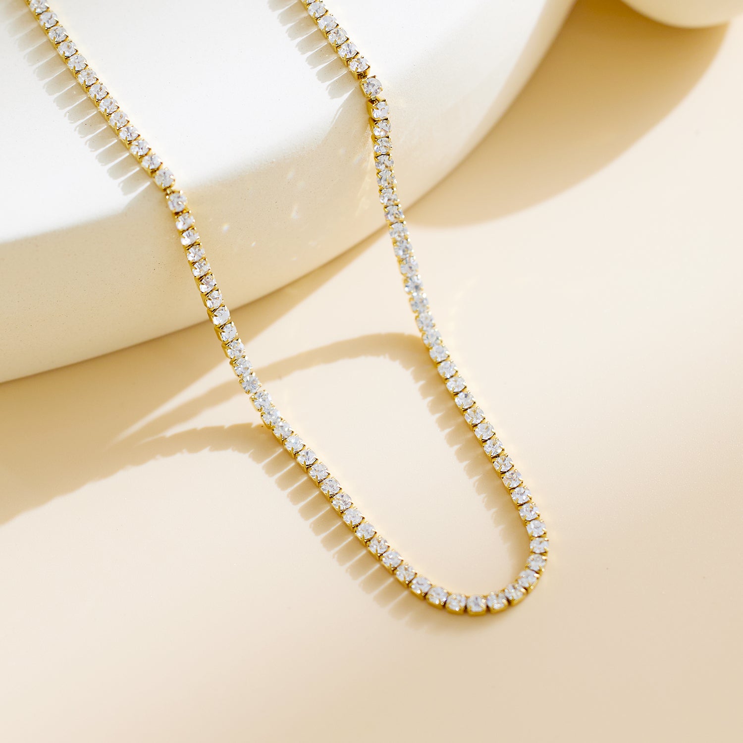 18K PLATED COLIER “TENNIS”