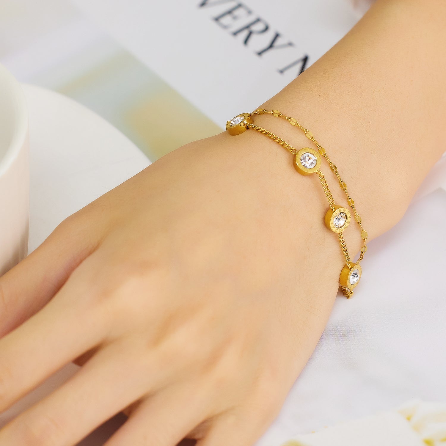 18K PLATED BRATARA “ROMA”