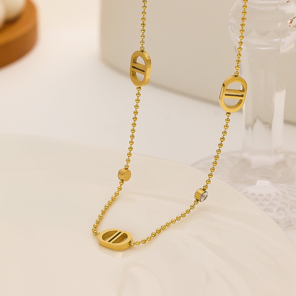 18K PLATED COLIER “D”