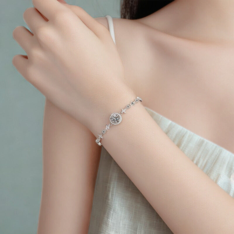 VVS MOISSANITE BRATARA “ROSE”