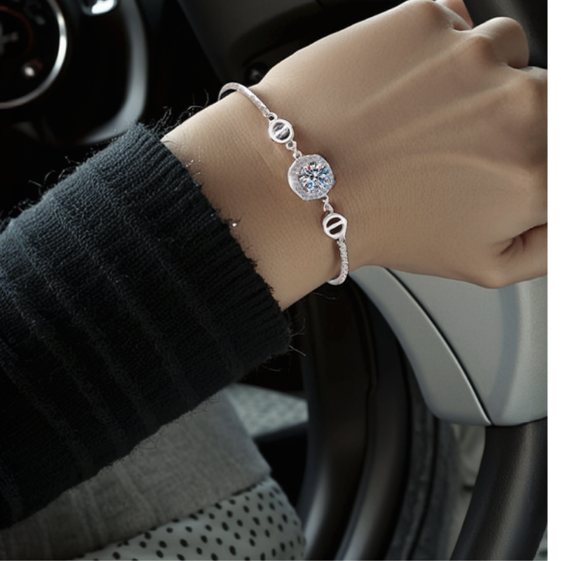 VVS MOISSANITE BRATARA”ONYX”